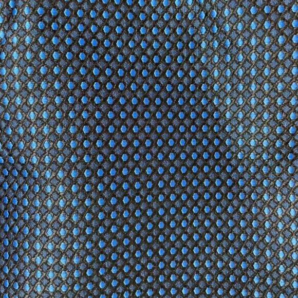 Express Columnist Ankle Dress Pants Sheen Patterned Navy Black Size 2 - Picture 2 of 13